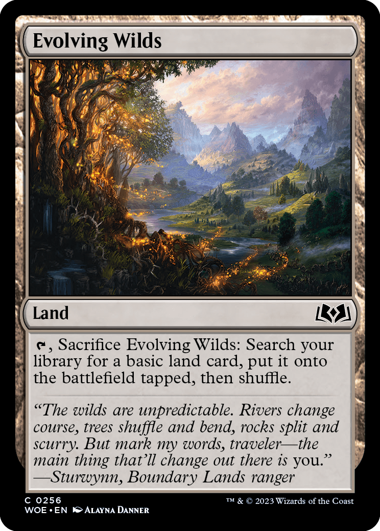 MTG Canarias - WOE 0256 - Evolving Wilds