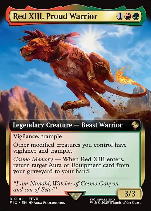 Red XIII, guerrero orgulloso