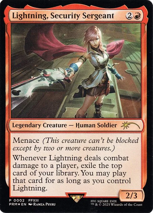 Lightning, sargento de seguridad