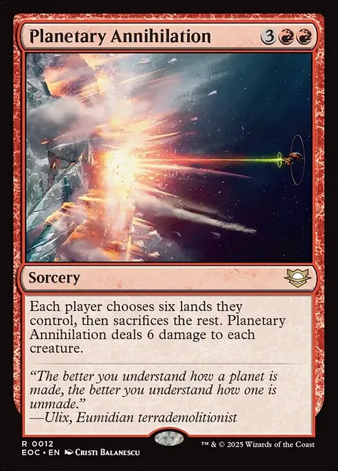 Aniquilación planetaria