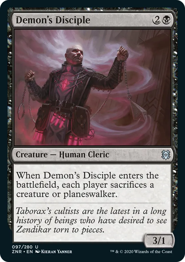 MTG Canarias - ZNR 097 - Demon's Disciple