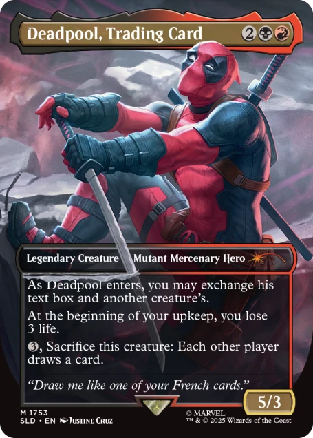 MTG Canarias - SLD 1753 - Deadpool, Trading Card