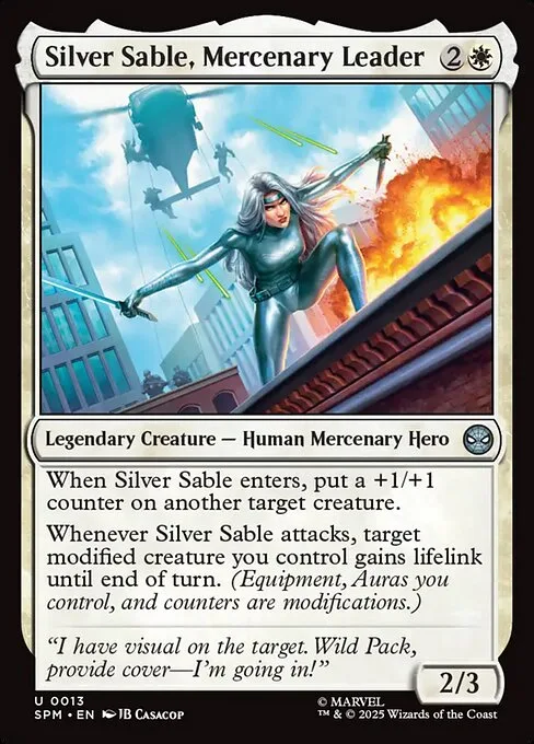 Marta Plateada, mercenaria líder