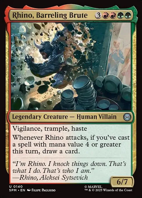 Rino, bruto veloz