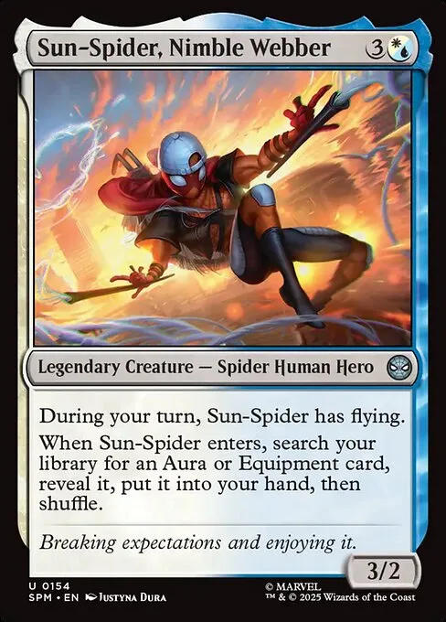 Sun-Spider, tejedora hábil