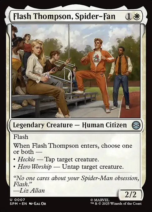 Flash Thompson, spiderfan