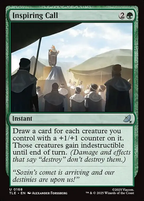 Llamada inspiradora