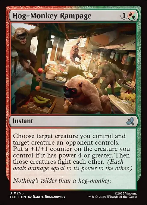 Desmadre de monos cerdo