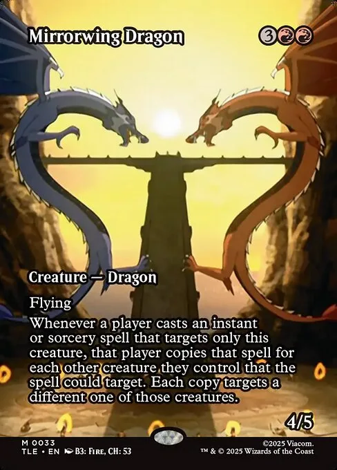 Dragón alas de espejo