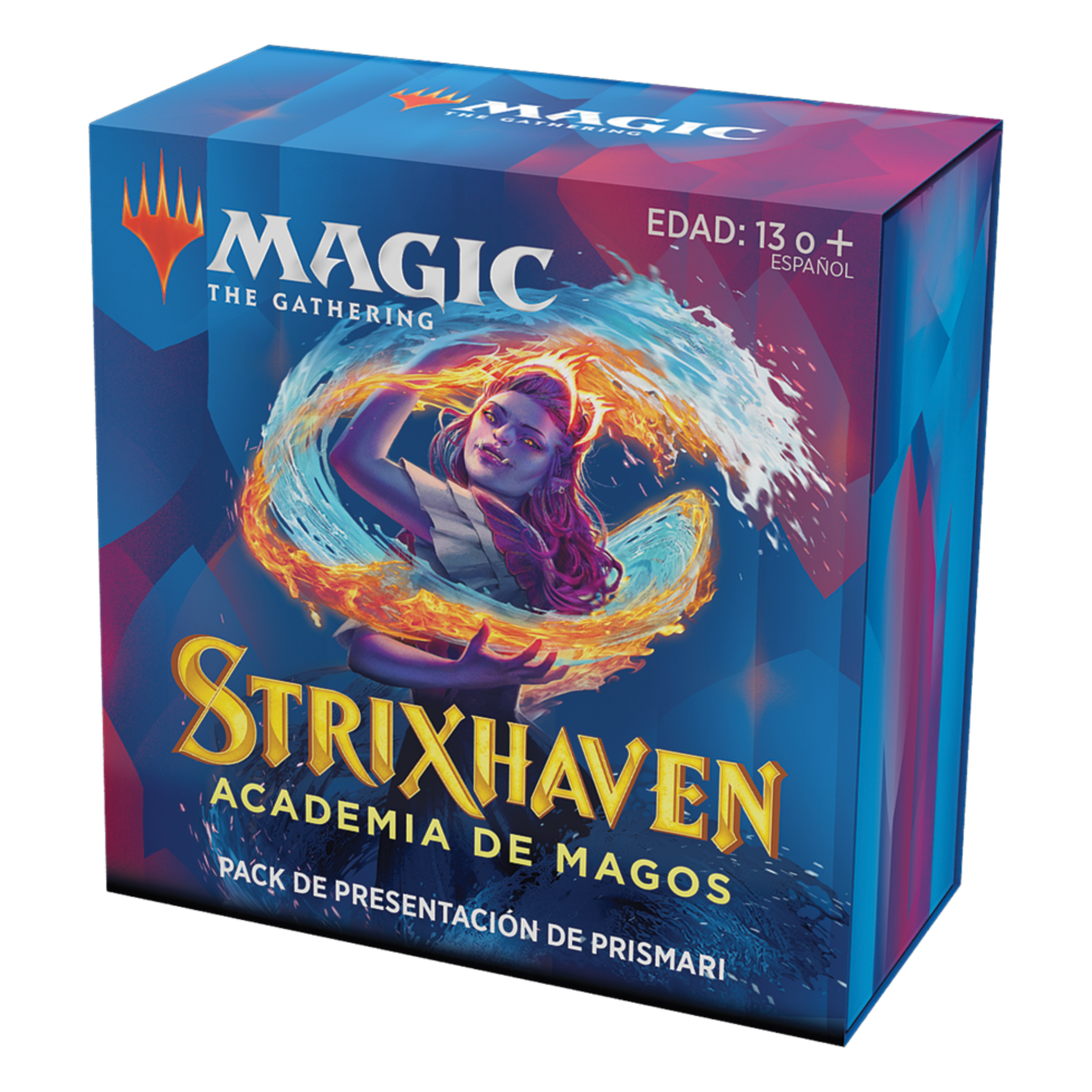 Pack de Presentación de Magic The Gathering Facultad Prismari de Strixhaven Academia de magos (en español)