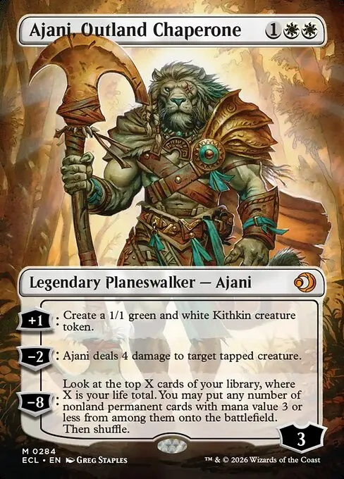Ajani, acompañante forastero
