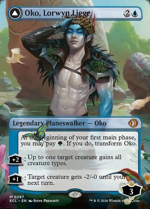 Oko, señor de Lorwyn // Oko, vástago de Páramo Sombrío