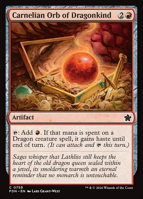 Orbe de los dragones de cornalina