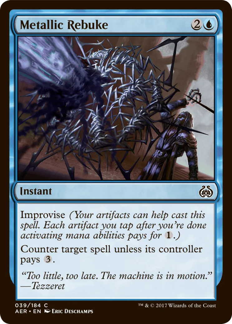 MTG Canarias - AER 039 - Metallic Rebuke