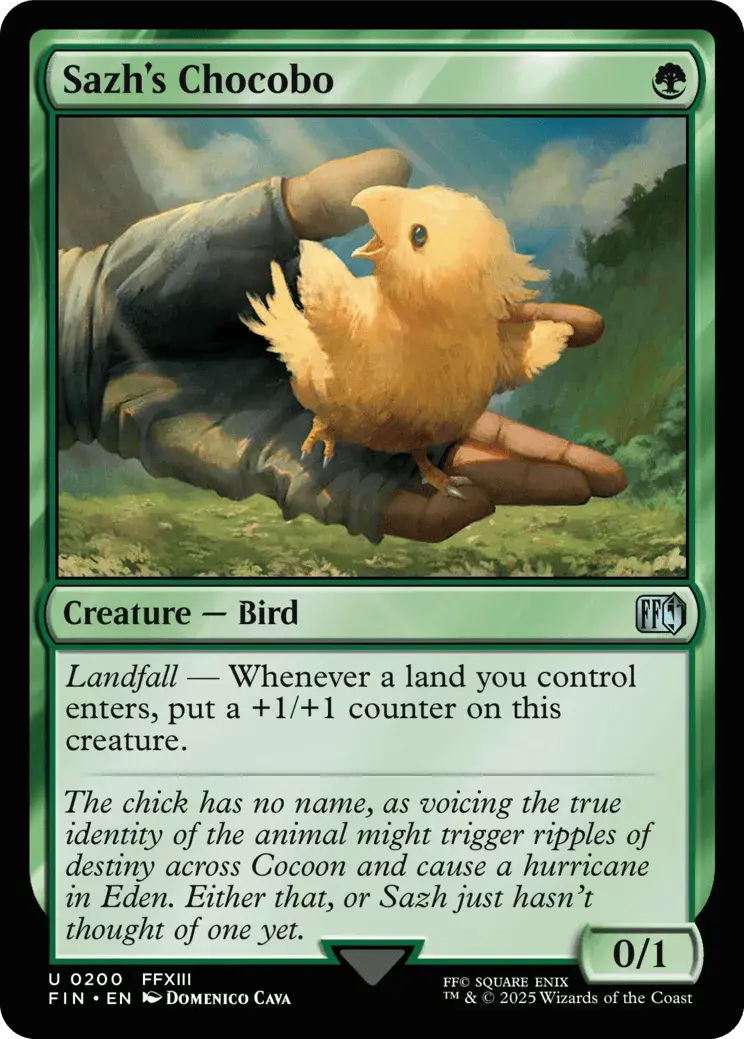 MTG Canarias - FIN 0200 - Sazh's Chocobo