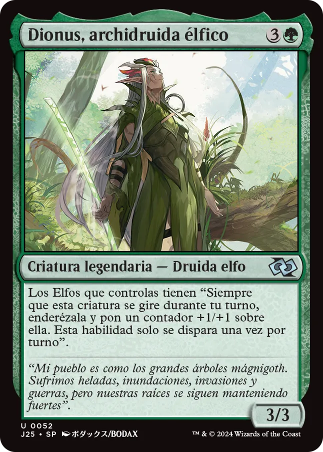 MTG Canarias - J25 0052 - Dionus, archidruida élfico
