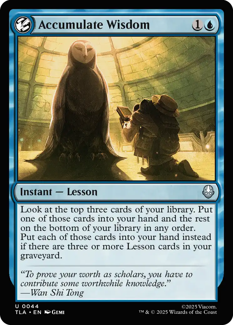 MTG Canarias - TLA 0044 - Accumulate Wisdom