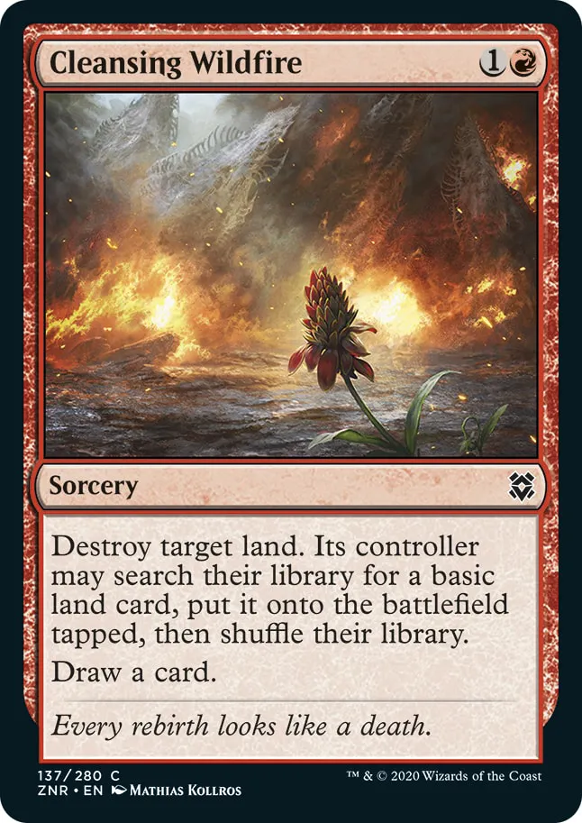 MTG Canarias - ZNR 137 - Cleansing Wildfire