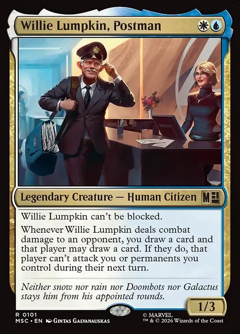 Willie Lumpkin, cartero