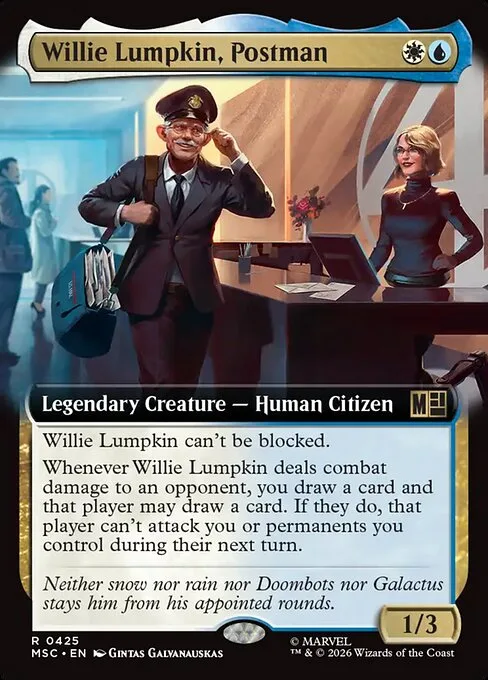 Willie Lumpkin, cartero