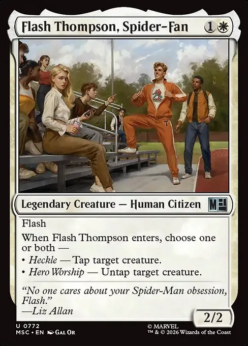 Flash Thompson, spiderfan