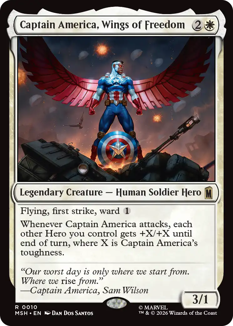 MTG Canarias - MSH 0010 - Captain America, Wings of Freedom