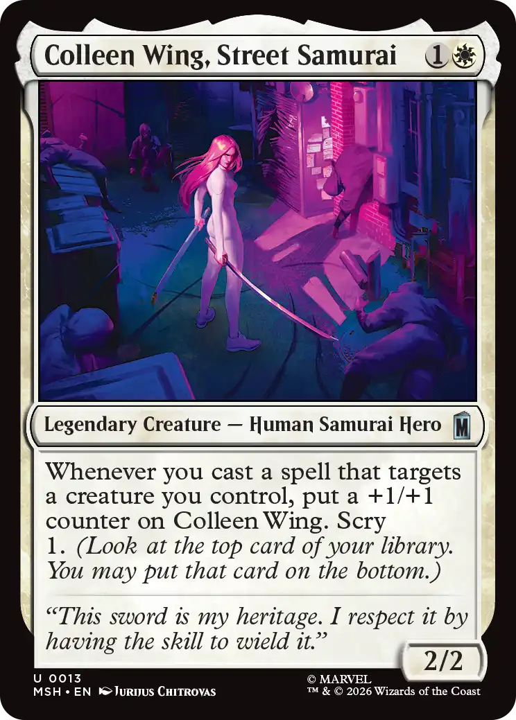 MTG Canarias - MSH 0013 - Colleen Wing, Street Samurai
