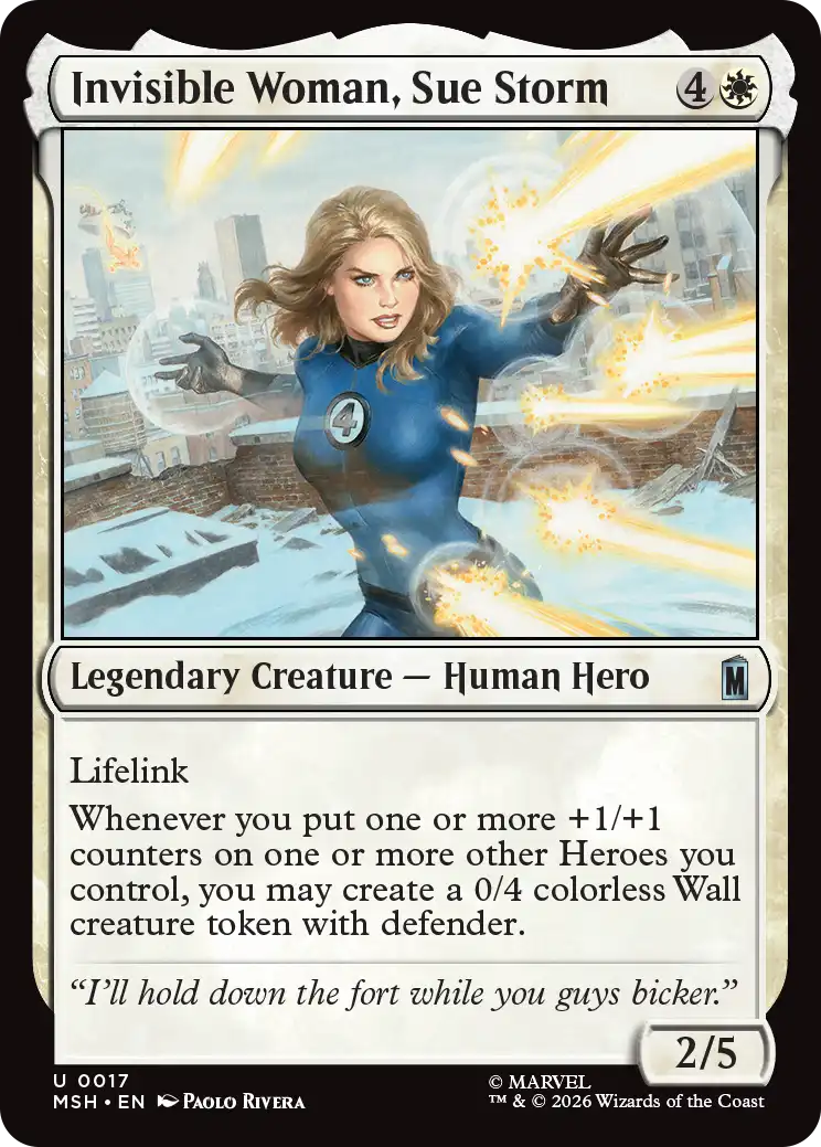 MTG Canarias - MSH 0017 - Invisible Woman, Sue Storm