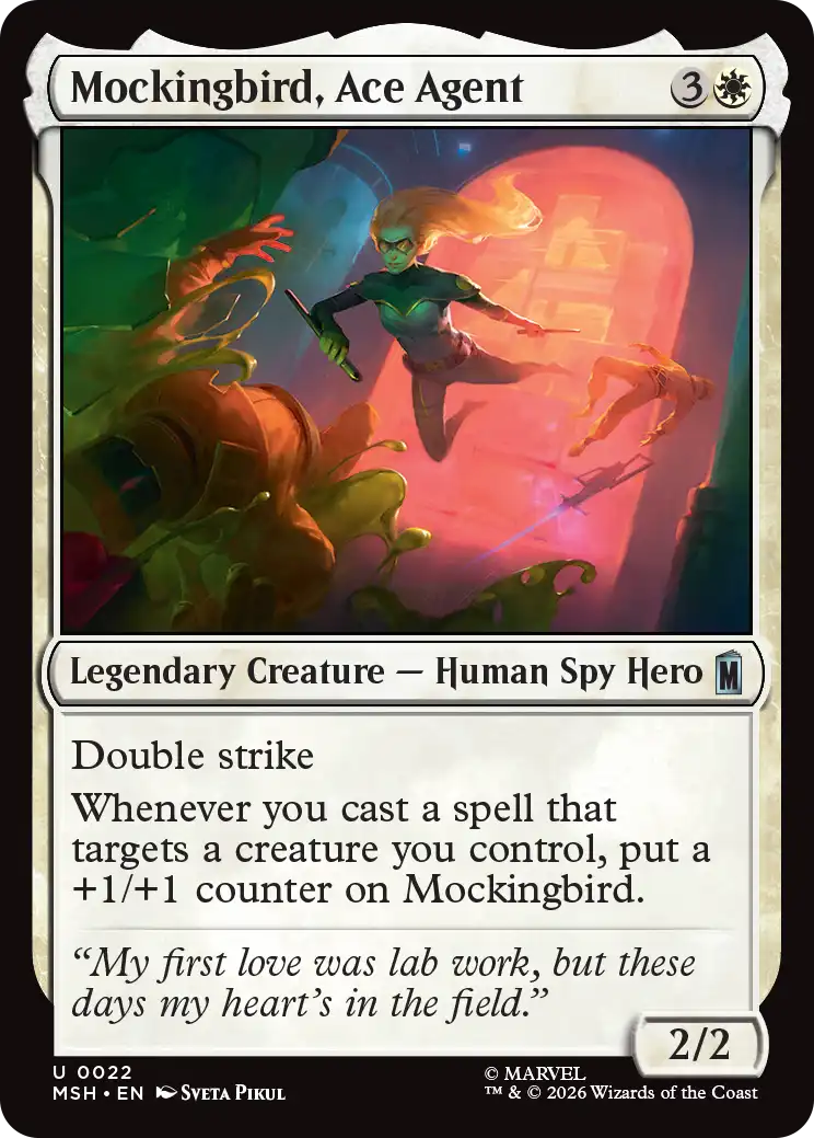 MTG Canarias - MSH 0022 - Mockingbird, Ace Agent