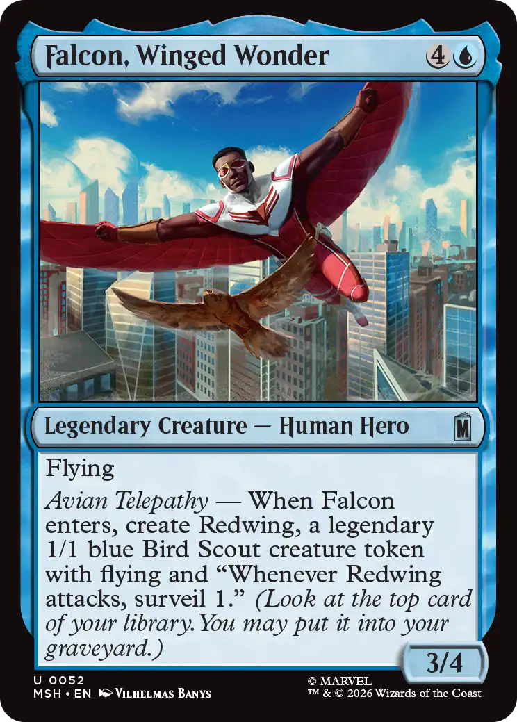 MTG Canarias - MSH 0052 - Falcon, Winged Wonder
