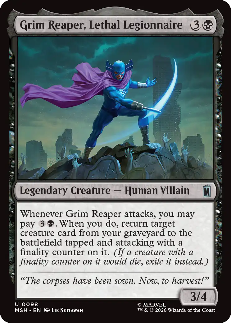 MTG Canarias - MSH 0098 - Grim Reaper, Lethal Legionnaire