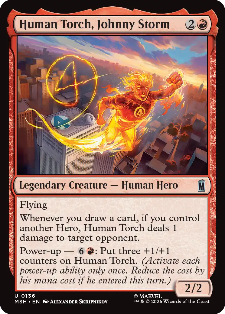MTG Canarias - MSH 0136 - Human Torch, Johnny Storm