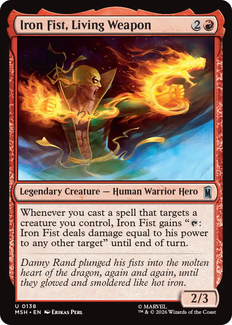 MTG Canarias - MSH 0138 - Iron Fist, Living Weapon
