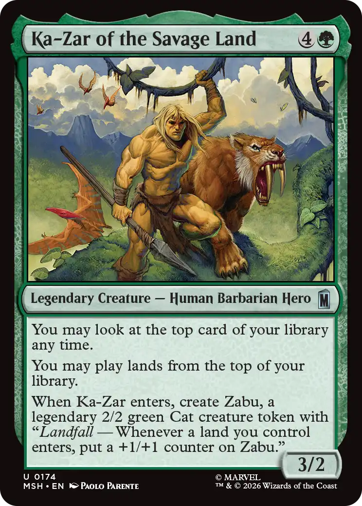 MTG Canarias - MSH 0174 - Ka-Zar of the Savage Land