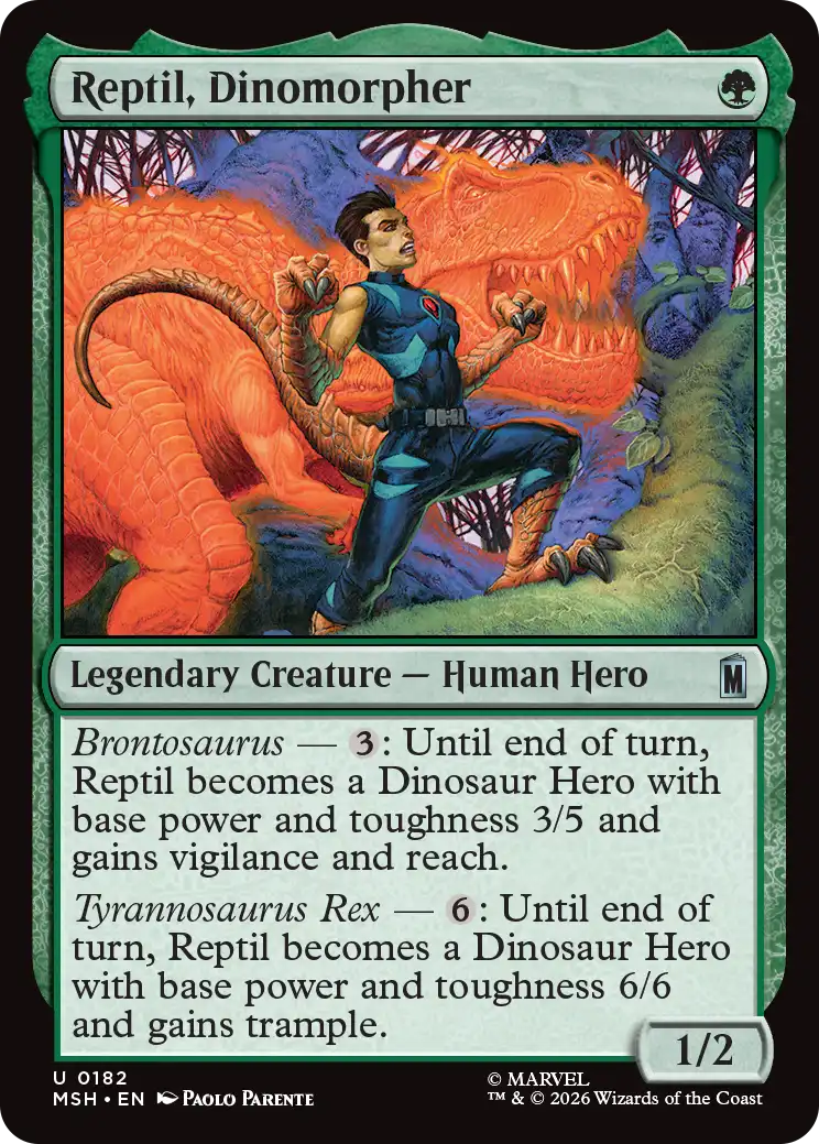 MTG Canarias - MSH 0182 - Reptil, Dinomorpher