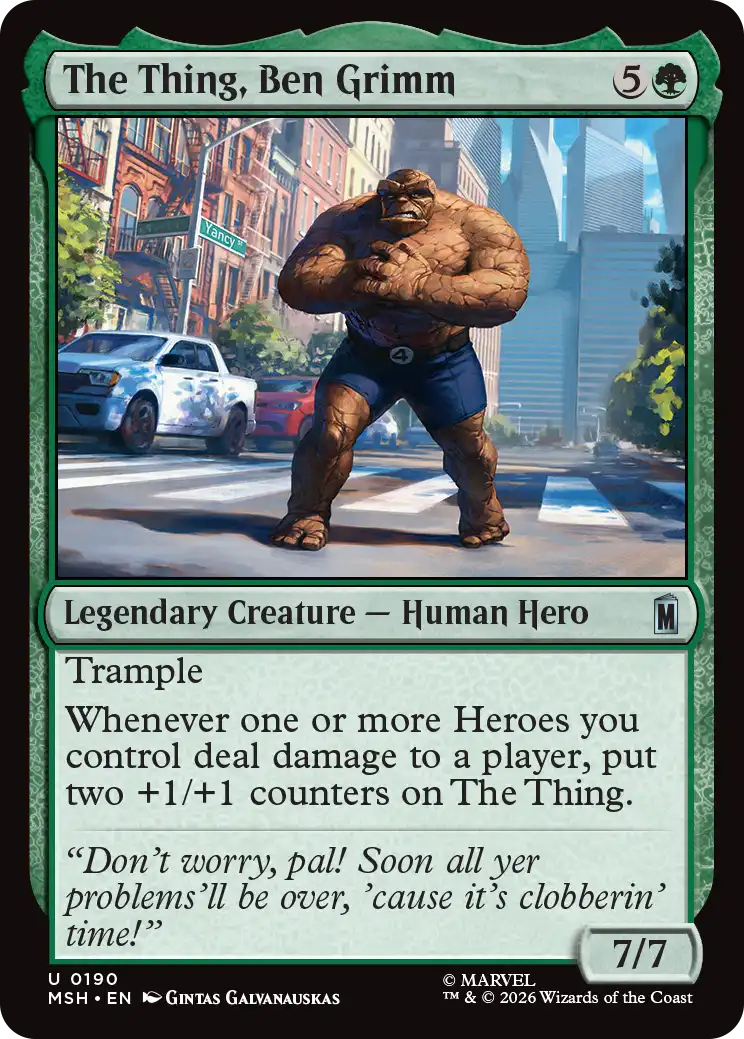 MTG Canarias - MSH 0190 - The Thing, Ben Grimm