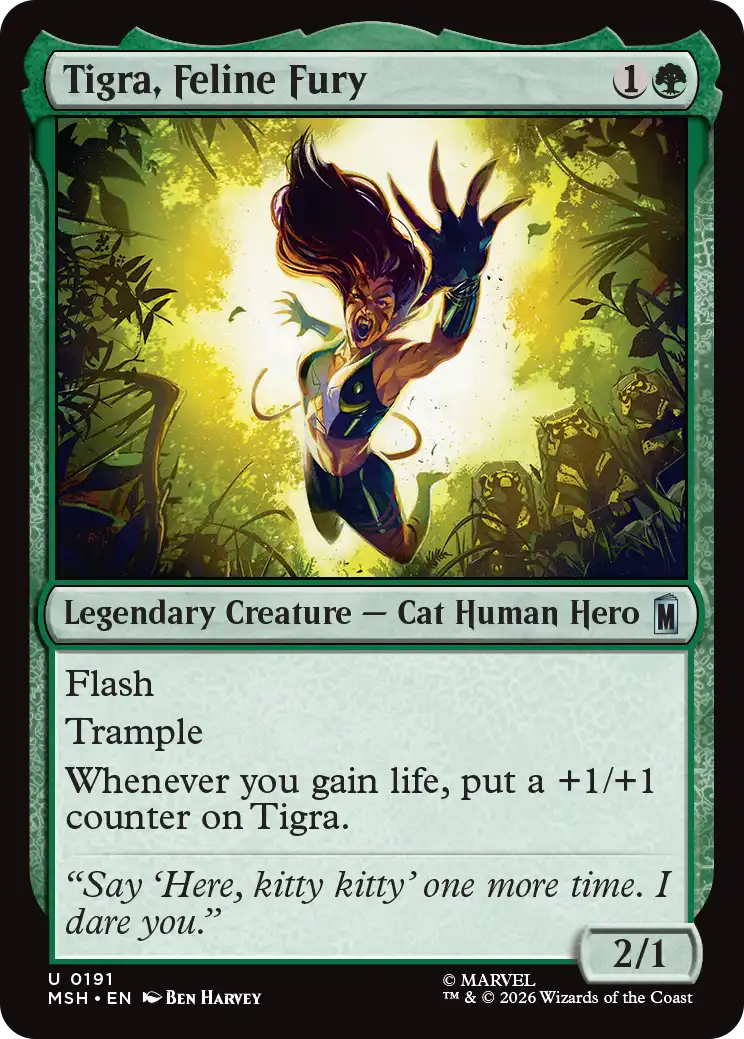 MTG Canarias - MSH 0191 - Tigra, Feline Fury