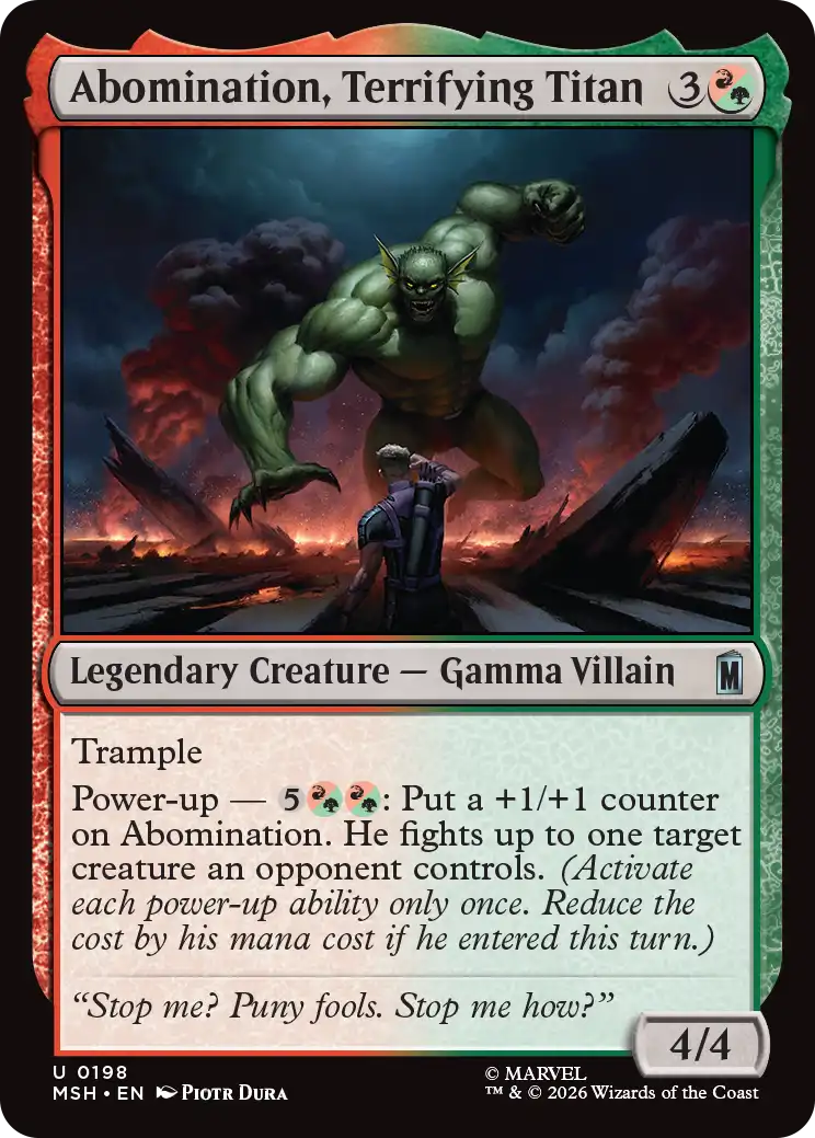 MTG Canarias - MSH 0198 - Abomination, Terrifying Titan