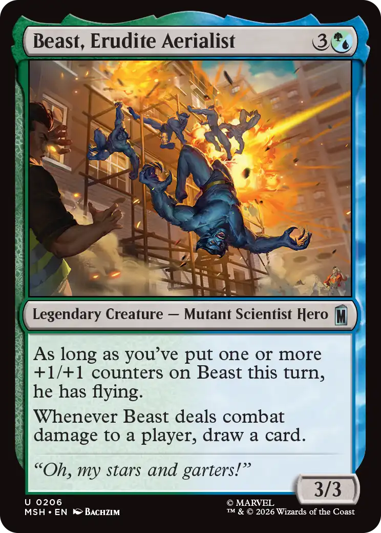 MTG Canarias - MSH 0206 - Beast, Erudite Aerialist