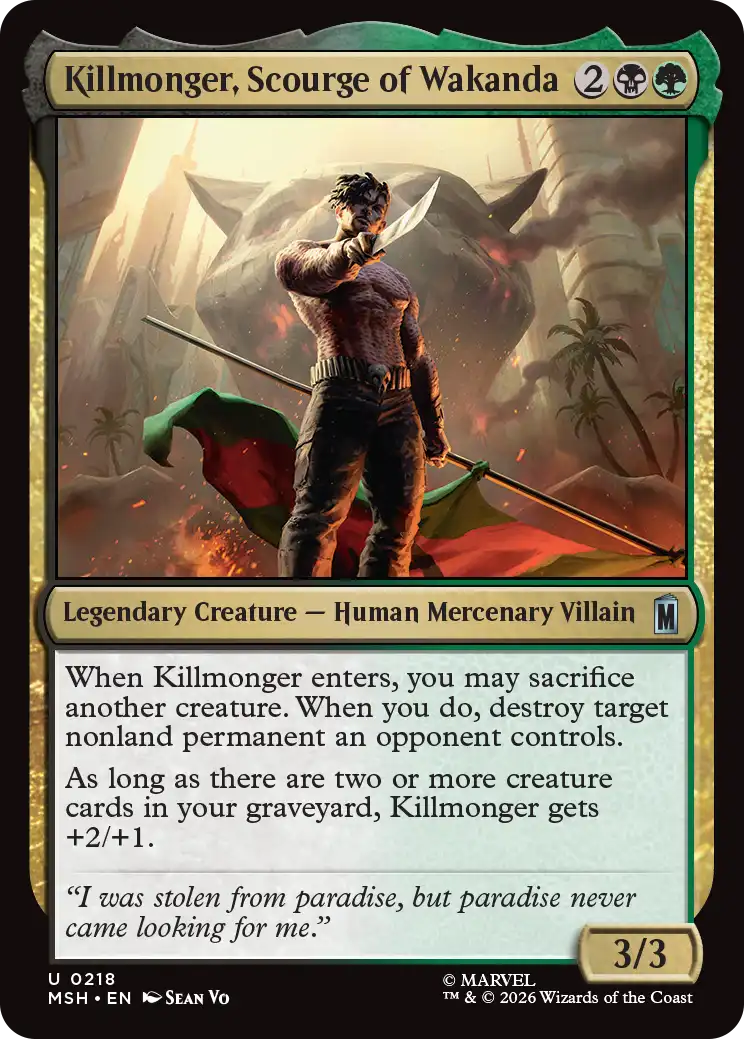 MTG Canarias - MSH 0218 - Killmonger, Scourge of Wakanda