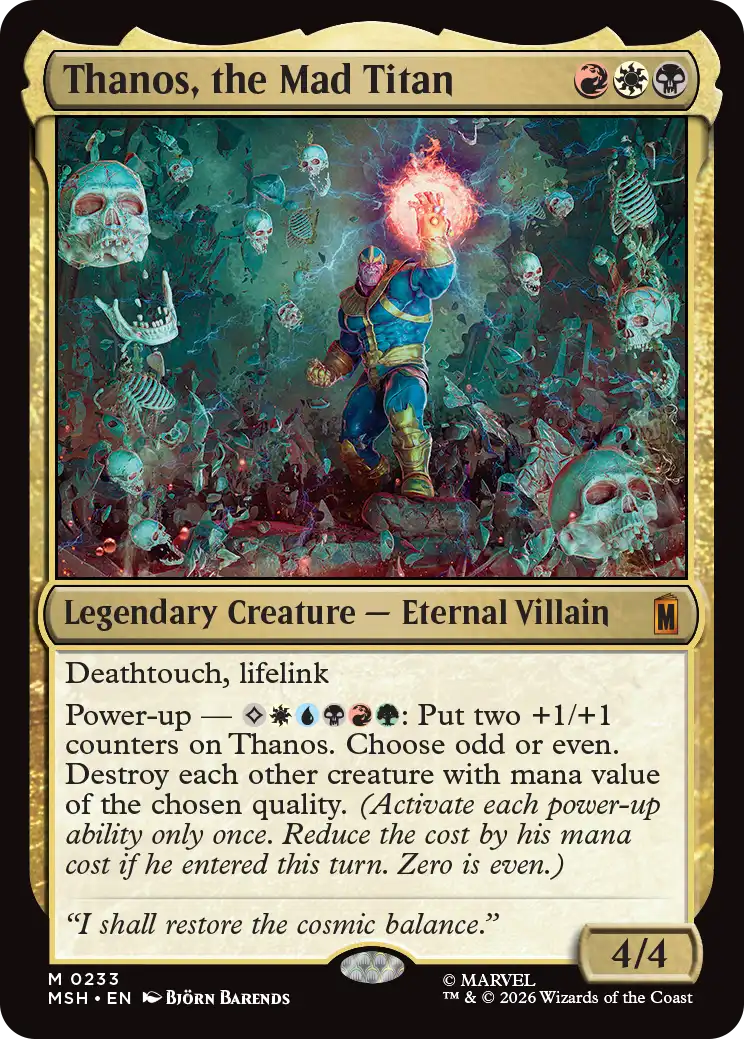 MTG Canarias - MSH 0233 - Thanos, the Mad Titan