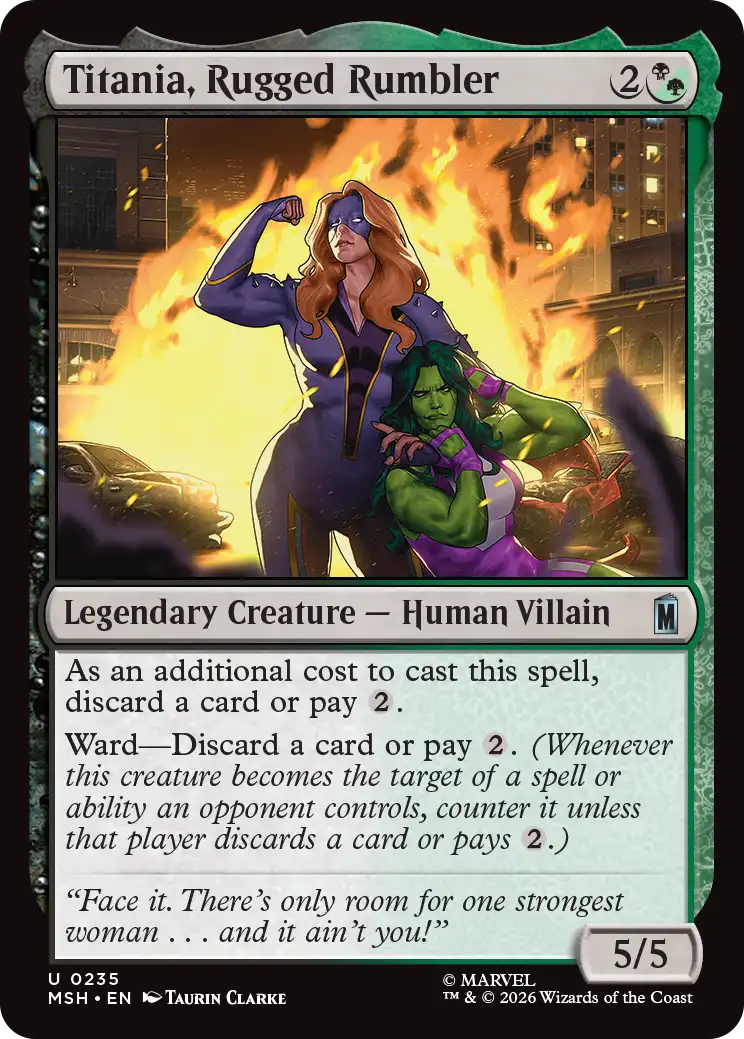 MTG Canarias - MSH 0235 - Titania, Rugged Rumbler