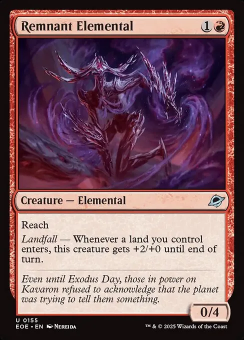 Elemental remanente