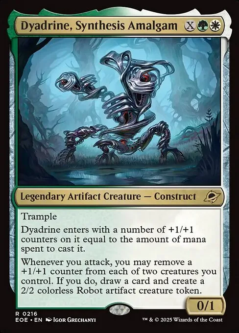 Dyadrine, amalgama de síntesis