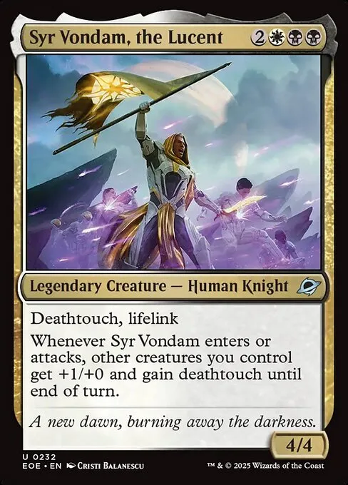 Syr Vondam, el Luciente