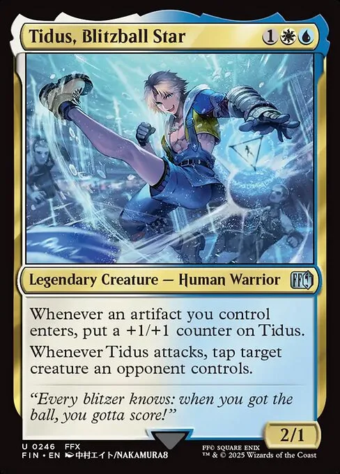 Tidus, estrella del blitzbol