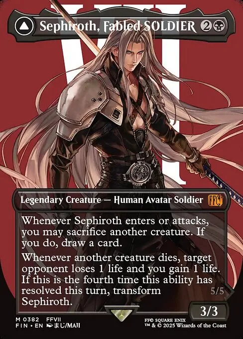 Sefirot, Soldado legendario // Sefirot, el ángel de una sola ala