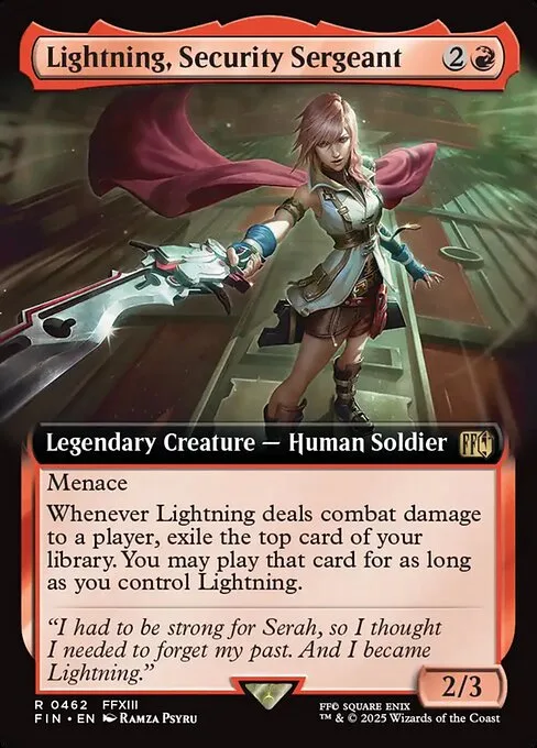 Lightning, sargento de seguridad