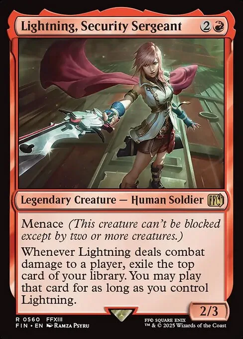 Lightning, sargento de seguridad