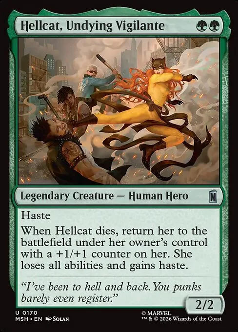 Gata Infernal, justiciera resiliente